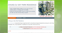 Desktop Screenshot of chungcuskyparkresidence.com