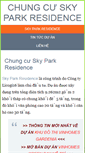 Mobile Screenshot of chungcuskyparkresidence.com